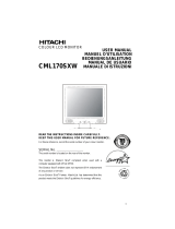 Hitachi CML170SXW Manual de usuario