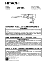 Hitachi DH 40FA Instruction And Safety Manual