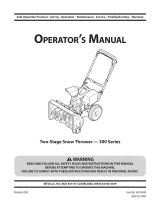 MTD 300 Series Manual de usuario