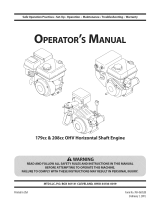 MTD 179cc Manual de usuario