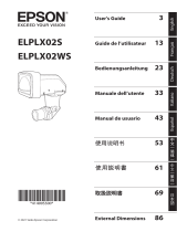 Epson ELPLX02S Ultra Short Throw Lens Guía del usuario