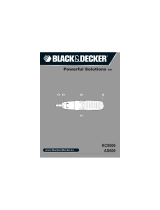 BLACK&DECKER Batterie Stabschrauber A7073, 19 teilig Manual de usuario
