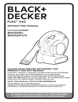 Black & Decker FLEX VAC BDH2020FLFH Manual de usuario