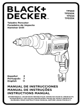 Black & Decker TP550 Manual de usuario