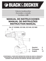 BLACK+DECKER GC1440 Manual de usuario