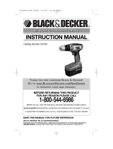 Black & Decker CD182 Manual de usuario