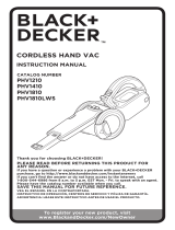 Black & Decker PHV1210, PHV1810 Manual de usuario
