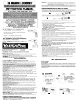 Black & Decker VP820 Manual de usuario