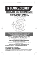 Black & Decker FHV1200B Manual de usuario