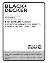 Black & Decker OWERSERIES dustbuster 2in1 Cordless Stick Vacuum El manual del propietario
