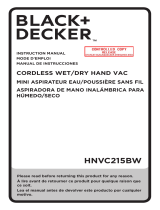 Black & Decker HNVC215BW52 Manual de usuario