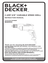 BLACK + DECKER BDEDR3C Manual de usuario