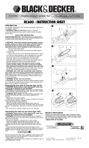 Black & Decker RC600 Manual de usuario
