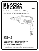 Black & Decker TB555 Manual de usuario