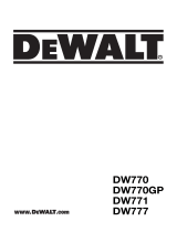 DeWalt DW770 Manual de usuario