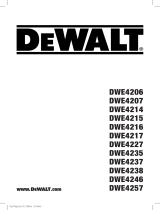 DeWalt DWE4237 Manual de usuario