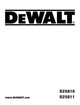 DeWalt D25810 Manual de usuario