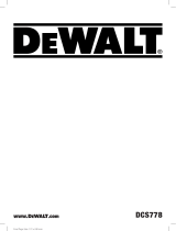 DeWalt DCS778 Manual de usuario