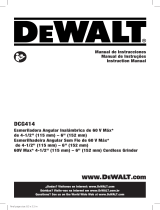 DeWalt DCG414T2-B2 Manual de usuario