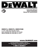 DeWalt DWE575 15A Lightweight  El manual del propietario