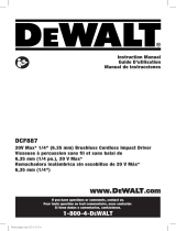 DeWalt DCF887B Manual de usuario