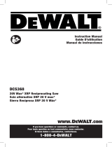 DeWalt DCS368W1 Manual de usuario