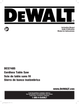 DeWalt DCS7485 Manual de usuario