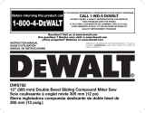 DeWalt DWS782 Manual de usuario