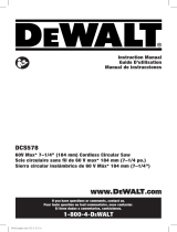 DeWalt DCS578X1 Manual de usuario