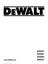 DeWalt D25604 Manual de usuario