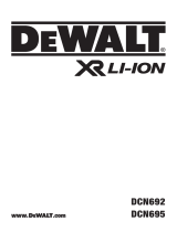 DeWalt DCN695 Manual de usuario