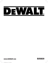 DeWalt D25820 Manual de usuario