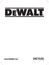 DeWalt DE7035 Manual de usuario