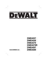 DeWalt DWE4579 Manual de usuario