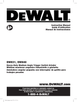 DeWalt HEAVY DUTY 7in MEDIUM ANGLE GRINDER DWTDW840 Manual de usuario