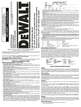 DeWalt DW138 Manual de usuario