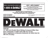 DeWalt DWS780 Dual-Bevel Sliding  El manual del propietario