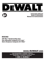 DeWalt DCS382 Manual de usuario