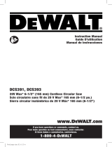 DeWalt DCS391B 20V MAX Lithium-Ion Cordless  El manual del propietario
