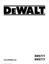 DeWalt DWS771 Manual de usuario