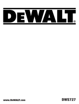 DeWalt DWS727 Manual de usuario