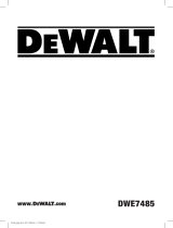 DeWalt DWE7485 Manual de usuario