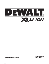 DeWalt DCS577 Manual de usuario