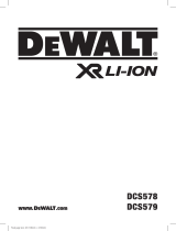 DeWalt DCS579 Manual de usuario