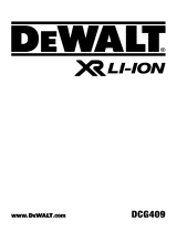 DeWalt DCG409 Manual de usuario