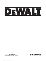 DeWalt DWE74911 Manual de usuario
