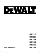 DeWalt DW221 Manual de usuario