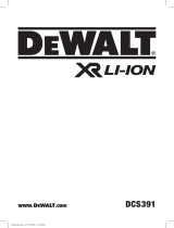 DeWalt DCS391 Manual de usuario