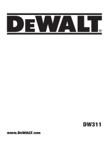 DeWalt DW311 Manual de usuario