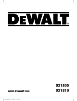 DeWalt D21805 Manual de usuario